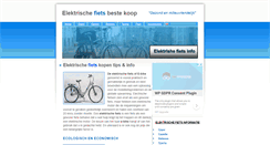 Desktop Screenshot of de-elektrischefiets.be